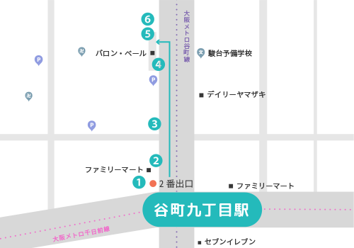 駅からお店までの行き方マップ